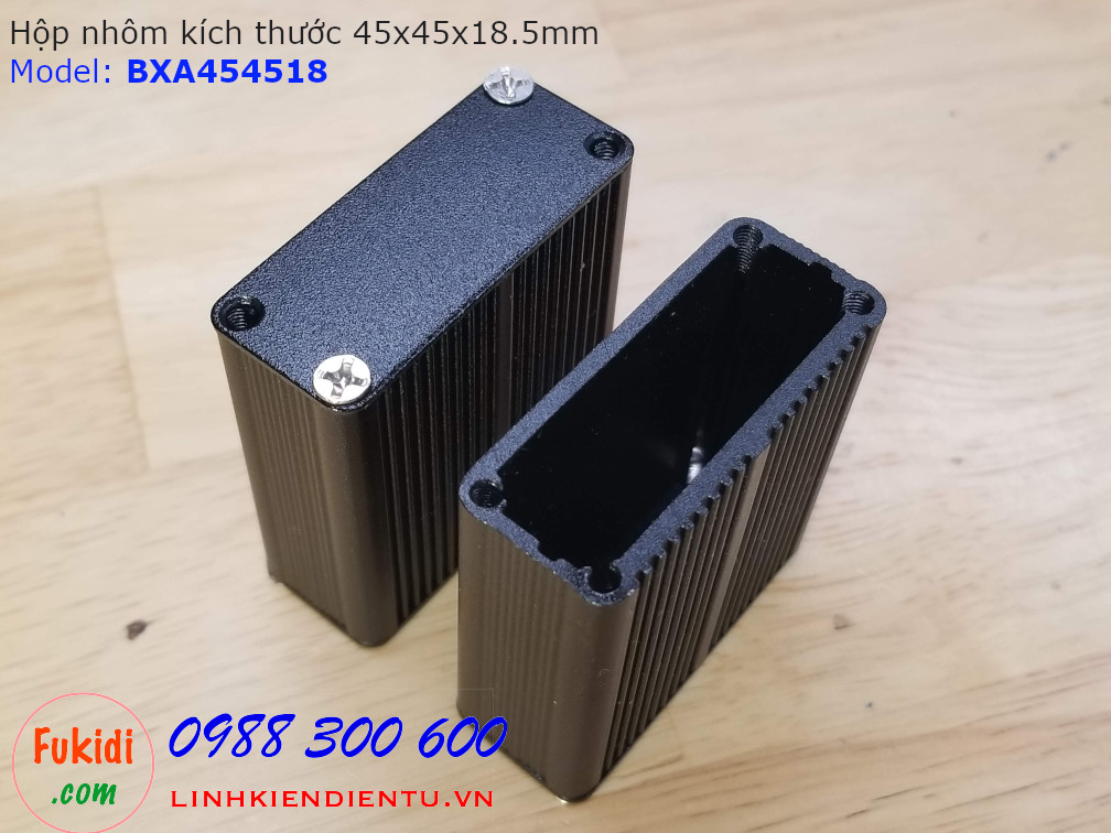 Hộp nhôm 45x45x18.5mm, Model BXA454518