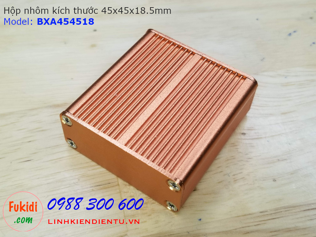 Hộp nhôm 45x45x18.5mm, Model BXA454518