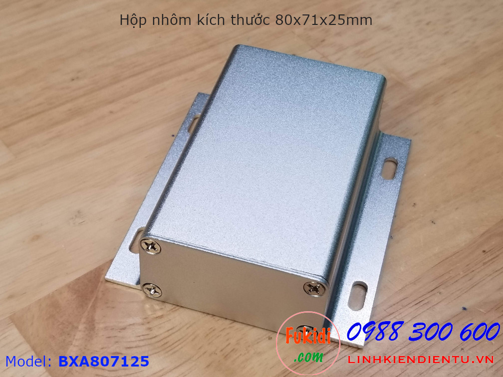 Hộp nhôm kích thước 80x71x25mm Model BXA807125