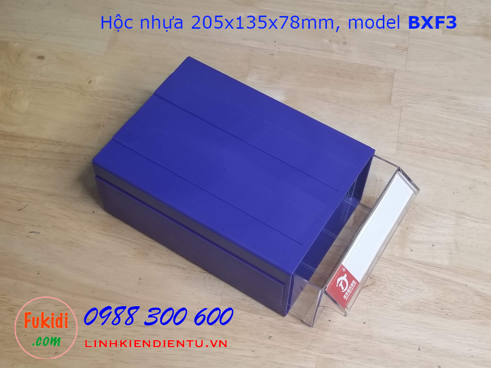 Hộc nhựa, hộp nhựa đa năng size 205x135x78mm model BXF3