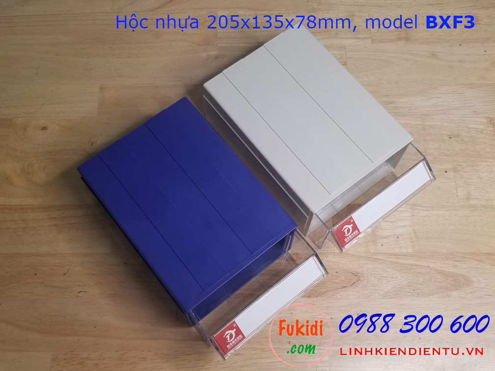 Hộc nhựa, hộp nhựa đa năng size 205x135x78mm model BXF3