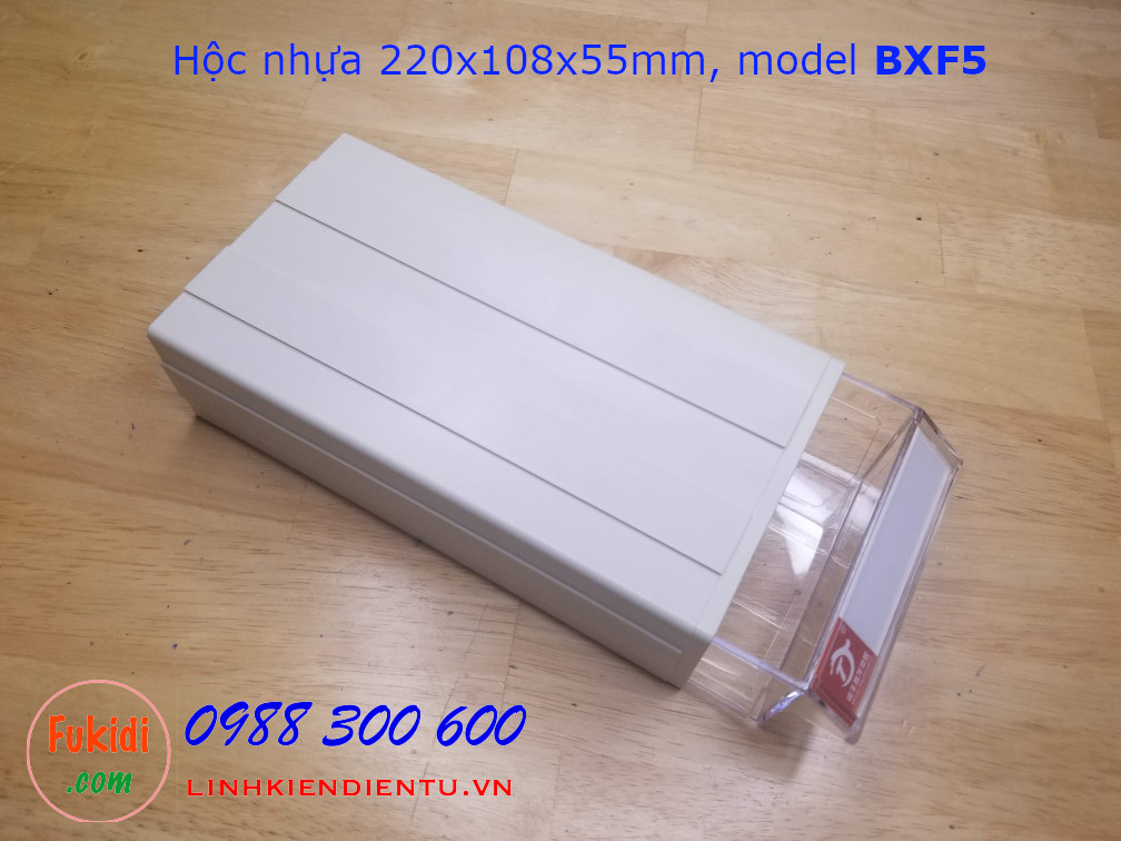 Hộc nhựa, hộp nhựa đa năng size 220x108x55mm model BXF5