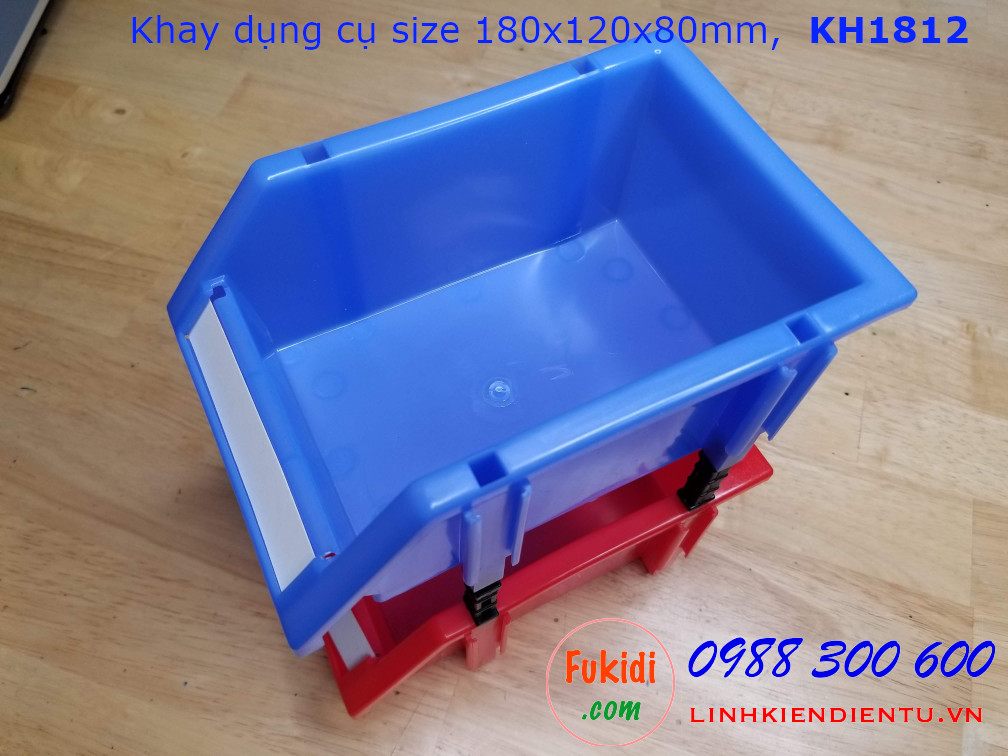 Kệ dụng cụ bằng nhựa, khay nhựa đựng dụng cụ 180x120x80mm model KH1812