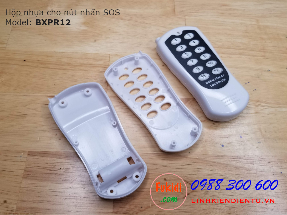 Vỏ hộp nhựa dùng cho bộ điều khiển từ xa 12 chức năng BXPR12