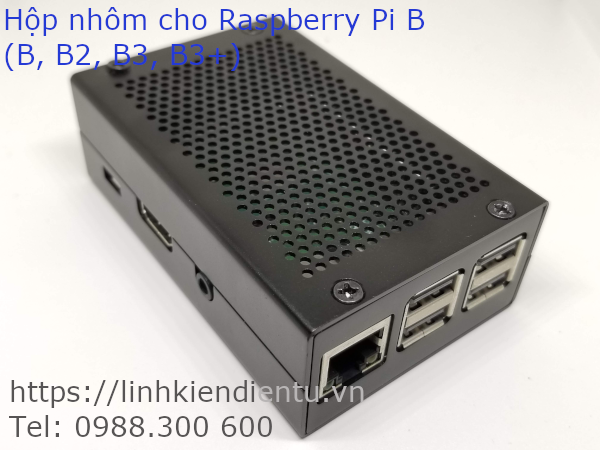 Hộp nhôm chuyên dụng cho Raspberry Pi B (B2, B3, B3+)