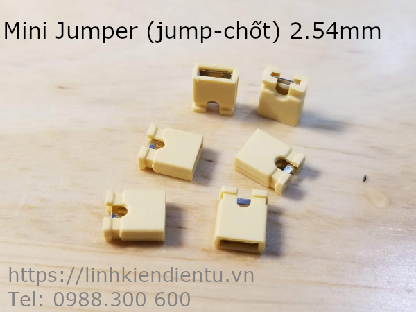 Mini Jumper (jump chốt) 2.54mm, màu vàng
