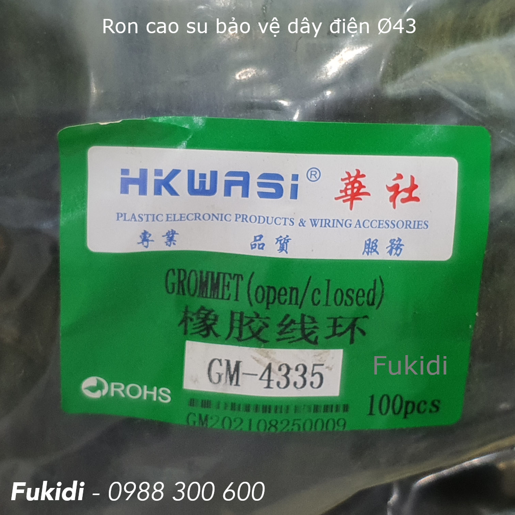 Một bịch ron cao su GM-4335 chứa 100 ron nặng 950g