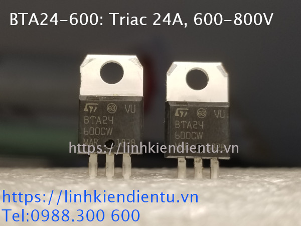 BTA24-600: Triac 24A, 600-800V