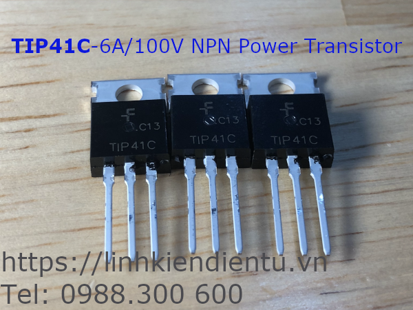 thumbnail image 2 of 5 X TIP41C NPN Power Transistors – Through-Hole, USA Seller, Fast Shipping 2 of 6