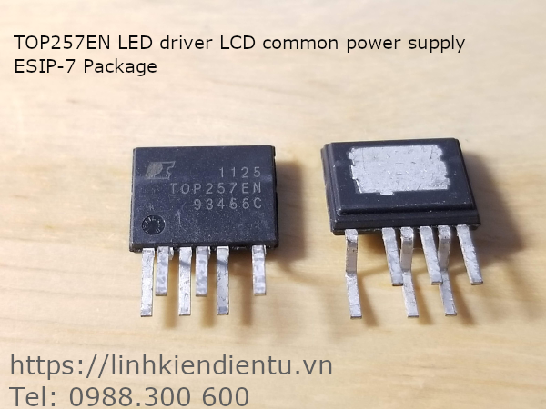 TOP257EN LED driver LCD common power supply, ESIP-7 Package