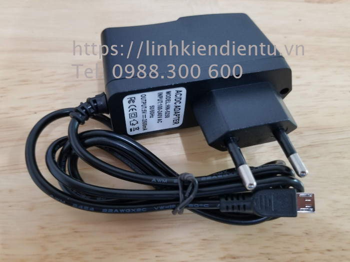 Adapter 5V 2.5A có ngõ ra Mini USB dùng cho raspberry PI, Nano Pi