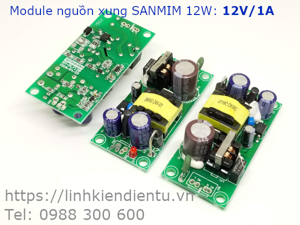 12V/1A - Module nguồn SANMIM 220V sang 12V/1A