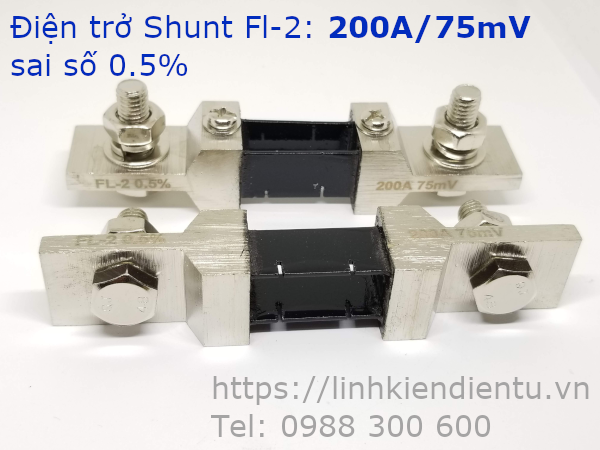 Điện trở shunt FL-2 200A/75mV sai số 0.5%