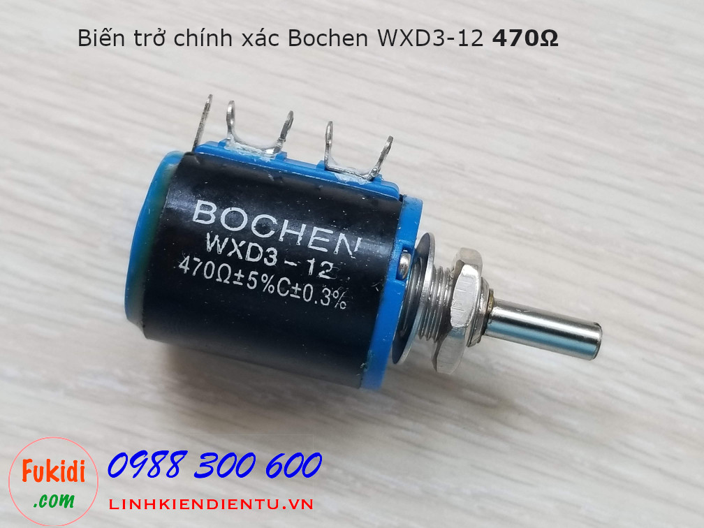 Biến trở chính xác Bochen WXD3-12 470Ω