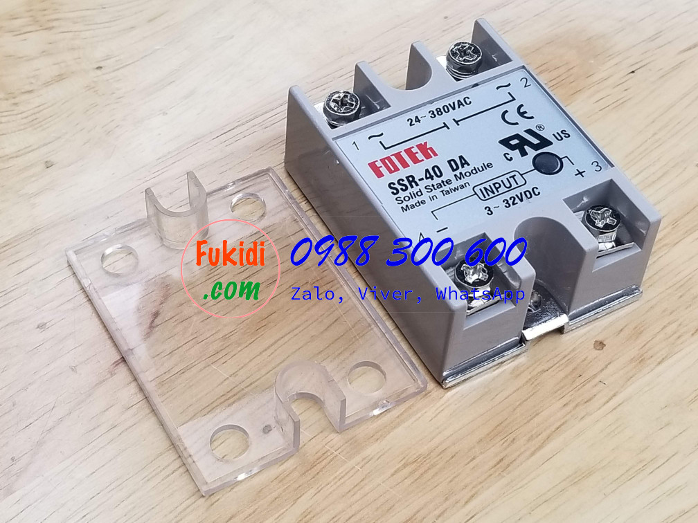 Fukidi - Solid State Relay Fotek SSR-40 DA: DC control AC
