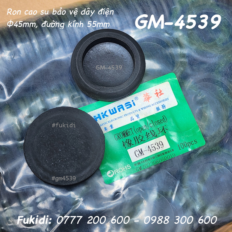 Ron cao su bảo vệ dây điện, phi 45mm đường kính 55mm - GM-4539