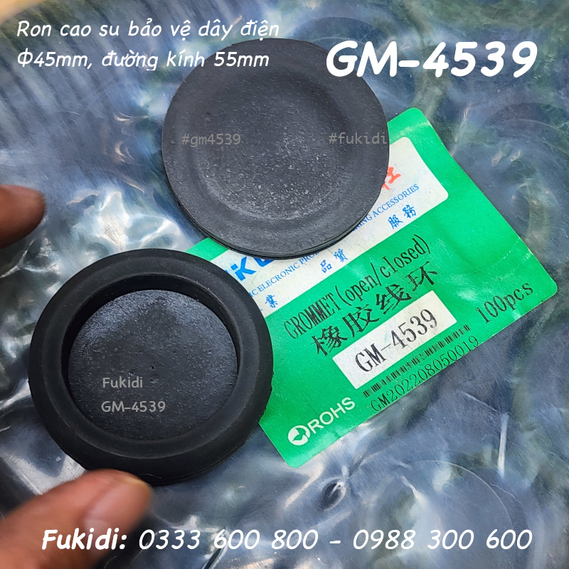Ron cao su bảo vệ dây điện, phi 45mm đường kính 55mm - GM-4539