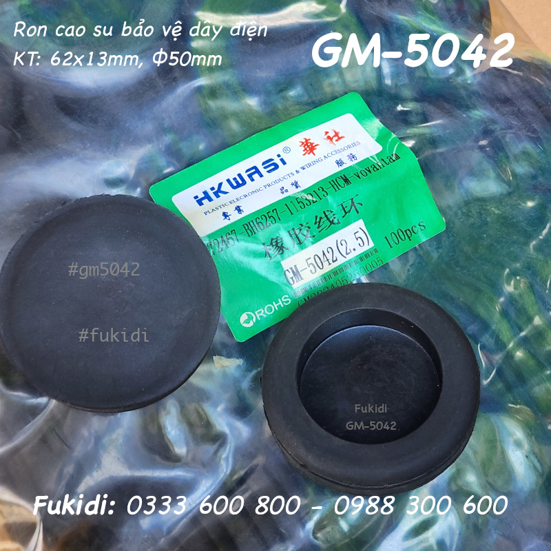 Ron cao su bảo vệ dây điện, KT 62x13, phi 50mm - GM-5042