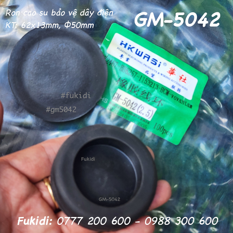 Ron cao su bảo vệ dây điện, KT 62x13, phi 50mm - GM-5042