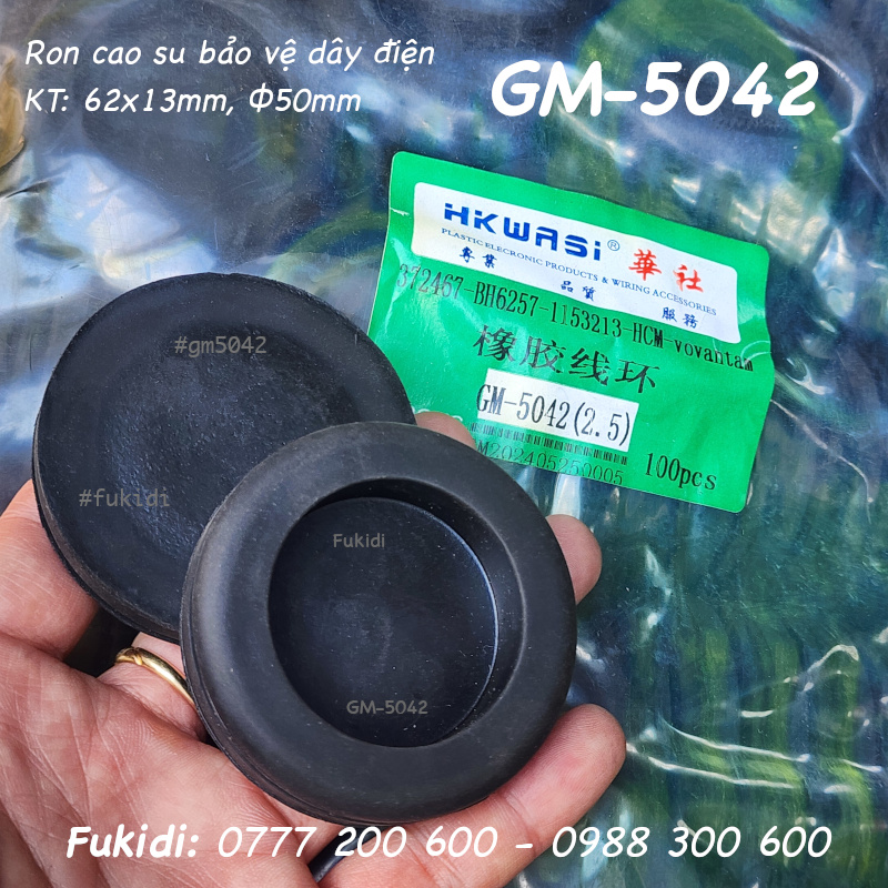 Ron cao su bảo vệ dây điện, KT 62x13, phi 50mm - GM-5042