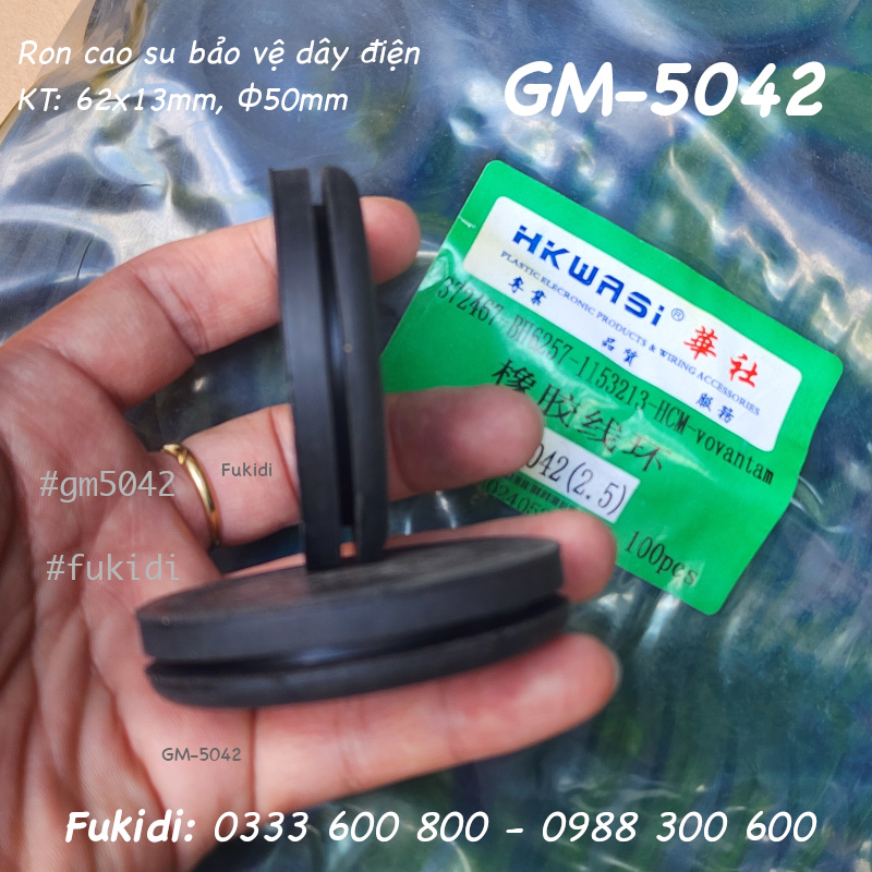 Ron cao su bảo vệ dây điện, KT 62x13, phi 50mm - GM-5042