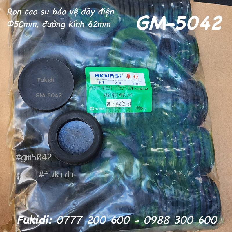 Ron cao su bảo vệ dây điện, KT 62x13, phi 50mm - GM-5042