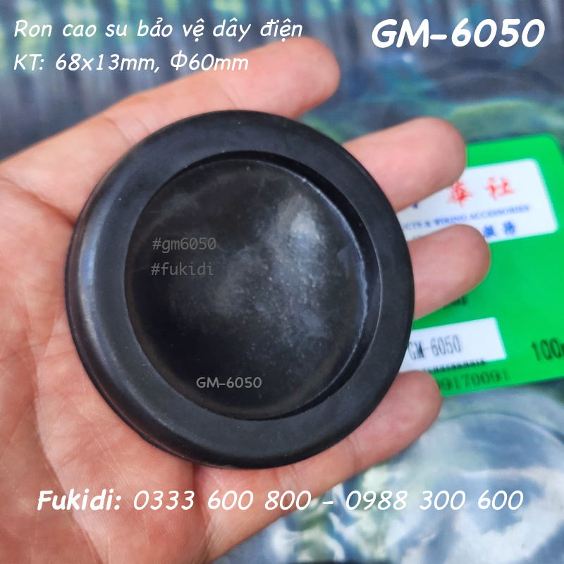Ron cao su bảo vệ dây điện KT 68x13mm, phi 60mm - GM-6050