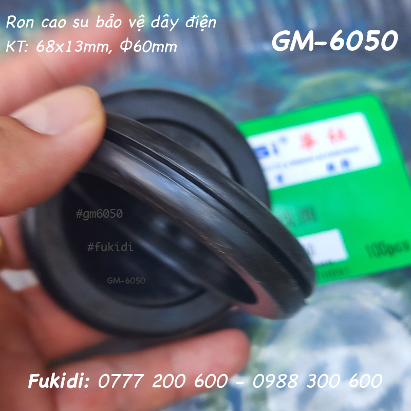 Ron cao su bảo vệ dây điện KT 68x13mm, phi 60mm - GM-6050
