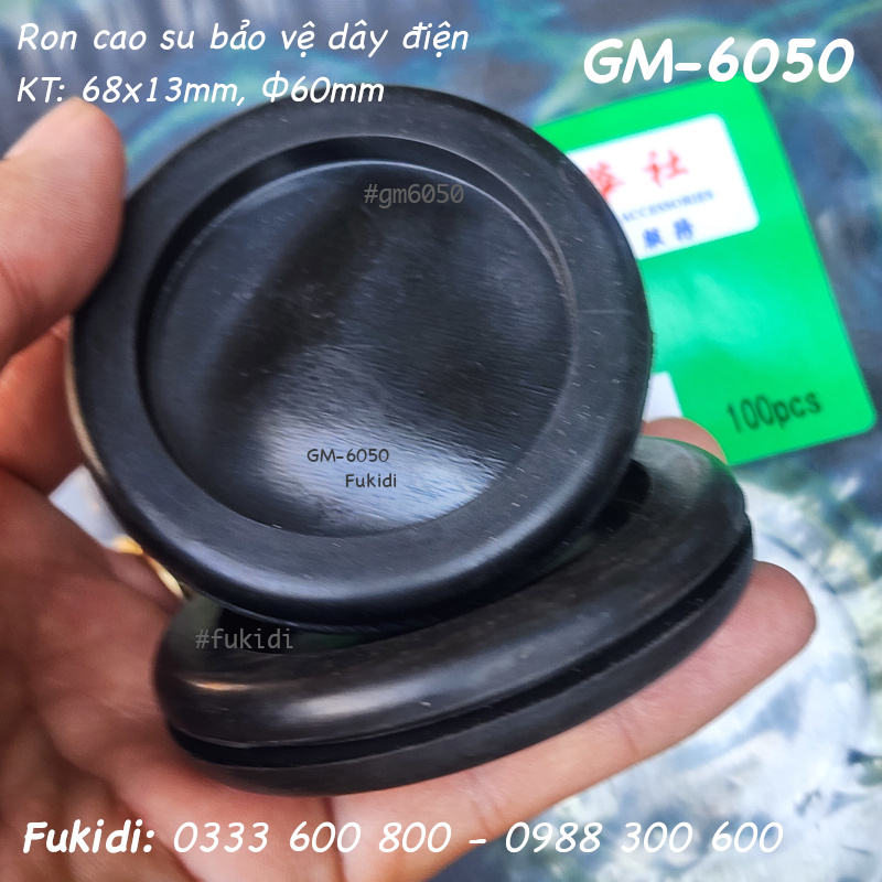 Ron cao su bảo vệ dây điện KT 68x13mm, phi 60mm - GM-6050