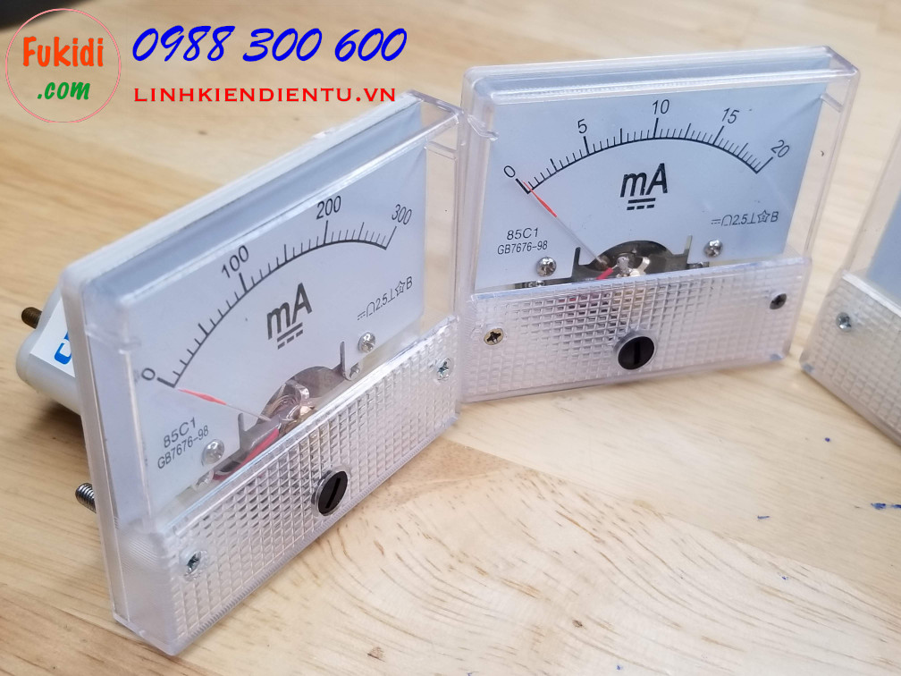 Ampe kế 85C1 đo dòng điện DC với tầm đo từ 0 đến 100mA