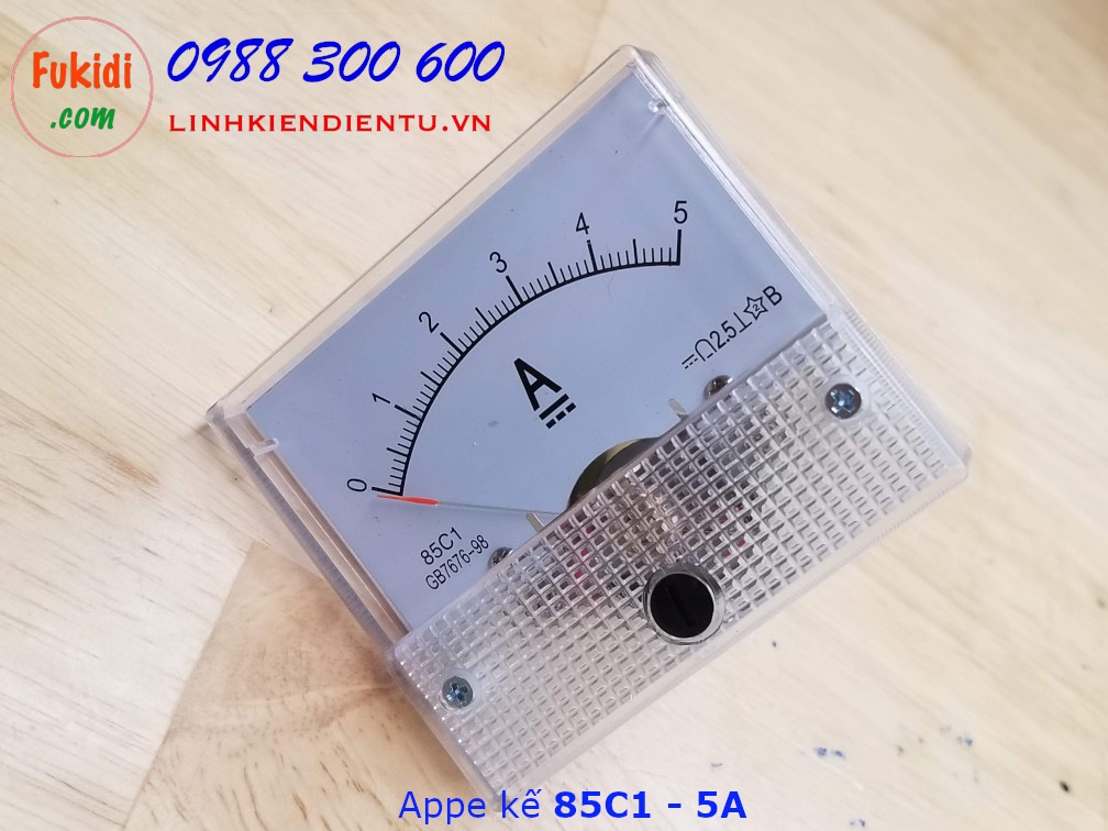 Ampe kế 85C1 đo dòng điện DC với tầm đo từ 0 đến 5A