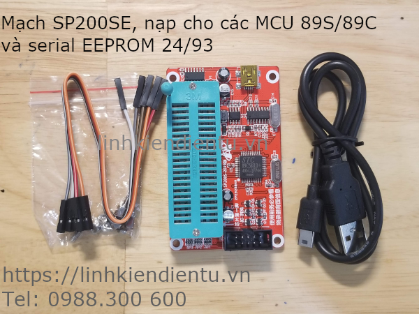 Mạch nạp SP200SE nạp cho MCU 89S/89C và serial EEPROM 24/93