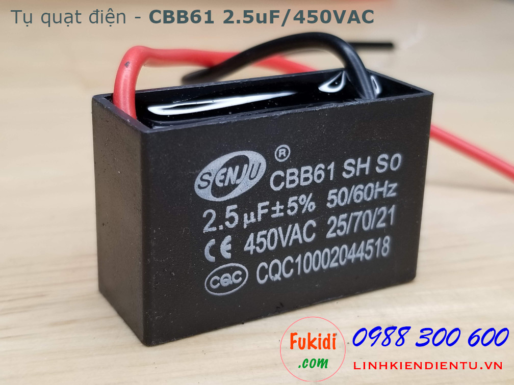 Tụ CBB61 2.5uF 450V