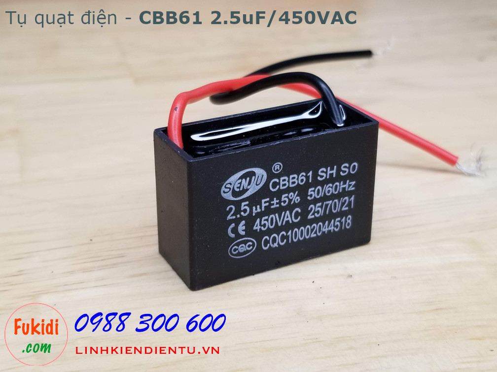 Tụ CBB61 2.5uF 450V