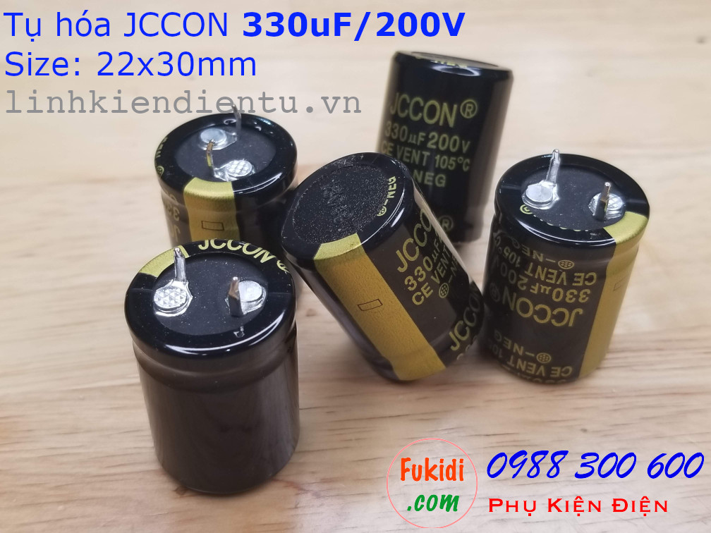 Condensatore Capxon 200V 330uF 22x30mm 105°C A Innesto – Originale - Foto 2