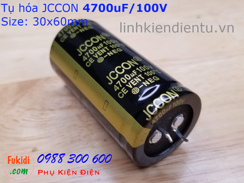 Tụ hóa JCCON 4700uF 100V size 30x60mm