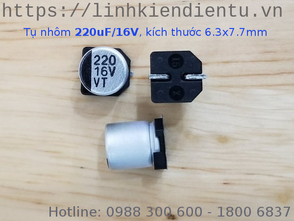 Tụ nhôm 220uF/16V SMD - EEE-1CA221XP